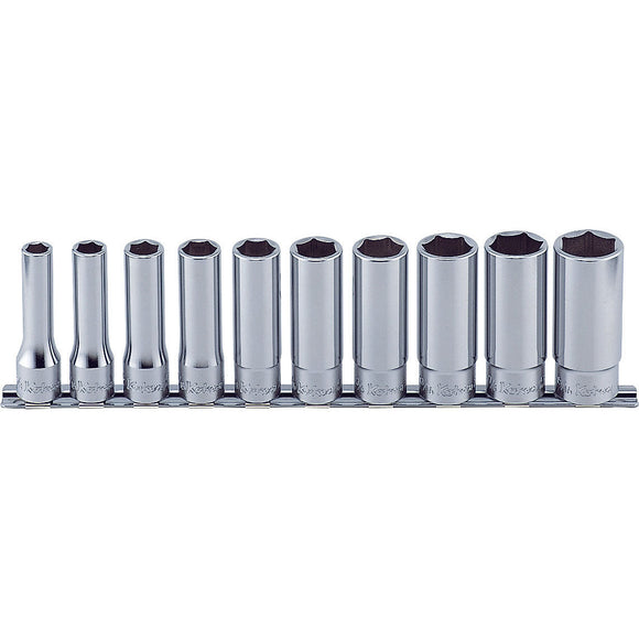 Ko-ken RS4305A/10 1/2 Sq. Dr. Socket set  3/8-15/16 12 point 300mm  10 pieces