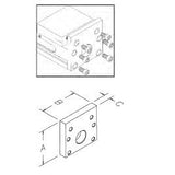 Te-Co Rcp8002 Single Station Conversion Plate For Relock 2-Station Vise 8"