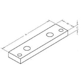 TE-CO RCP4008 4" QUAD CONVERSION PLATE