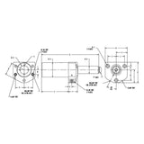 JERGENS SWING CYL, TOP FLNG MT SGL ACT, 1.66 STROKE, 2-3/8 DIA - 60664