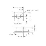 TE-CO RWS6554 6" VISE TOE CLMP 1/2" BOLT